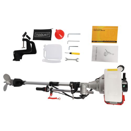 2 Stroke 2.3HP Outboard Boat Motor Engine Long Shaft Motor, Air Cooling System, US $138.69, image 3