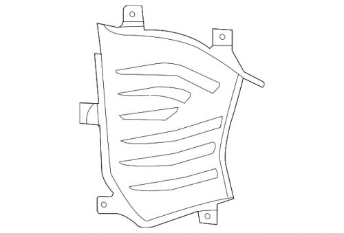 Genuine GM Front Driver Side Bumper Fascia Outer Air Duct 84834014, US $114.06, image 2
