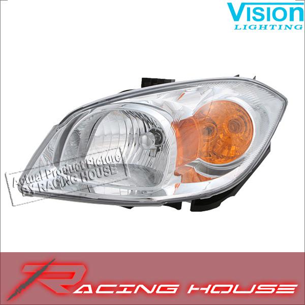 L/h headlight driver side lamp kit clear w/ bracket 2005-08 chevy cobalt ls lt