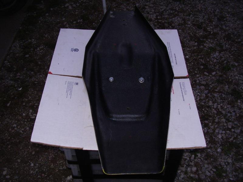 1976-1981 YAMAHA SR/TT/XT REAR FIBERGLASS TAILPIECE USED YELLOW/BLACK TRACKMAS, US $149.99, image 5