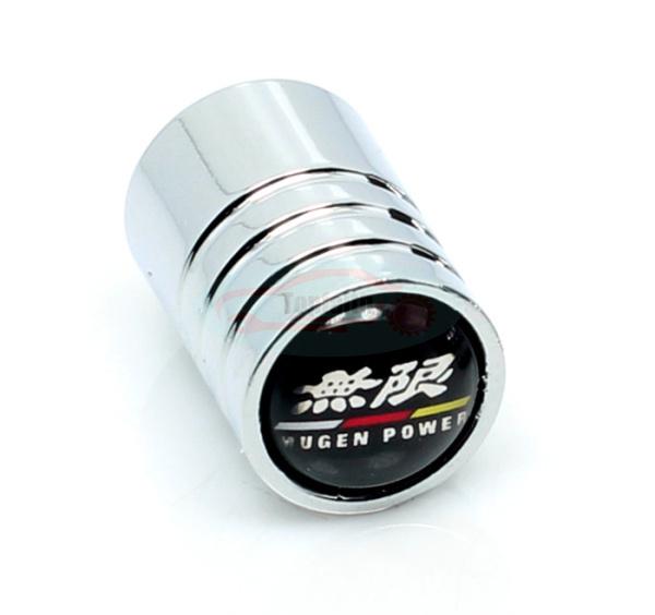 Chrome long stainless wheel air tyre tire valve caps for mugen power hd ac