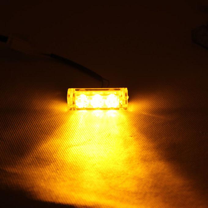 2 x 12v 3 led amber auto strobe flash lights bulb warning emergency light bulbs