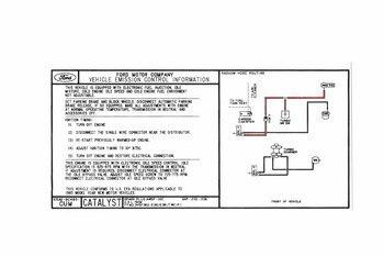 1985 ford mustang svo emission decal 