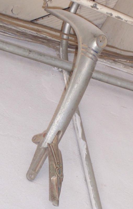 1939 ford deluxe hood latch exterior assembly/embossed "v8" rare