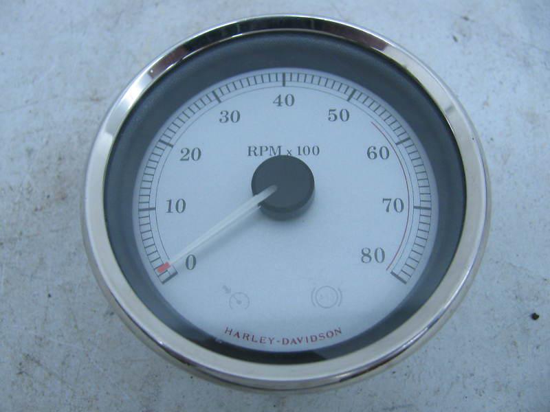 Harley tachometer 4" ultra classic road glide street glide road king silver face