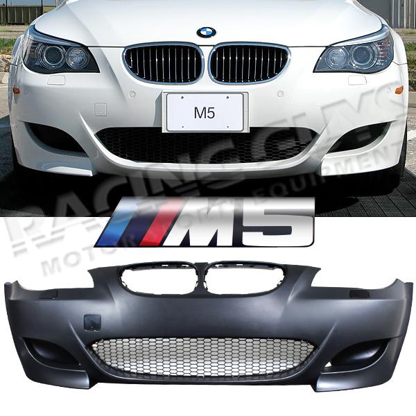 Sell 04 05 06 07 BMW E60 M5 STYLE BLACK FRONT BUMPER COVER AIR DUCT W