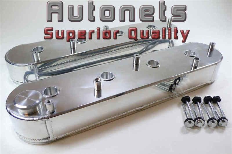 Small block fabricated polished aluminum ls1 ls2 ls6 ls7 l92 valve covers sbc
