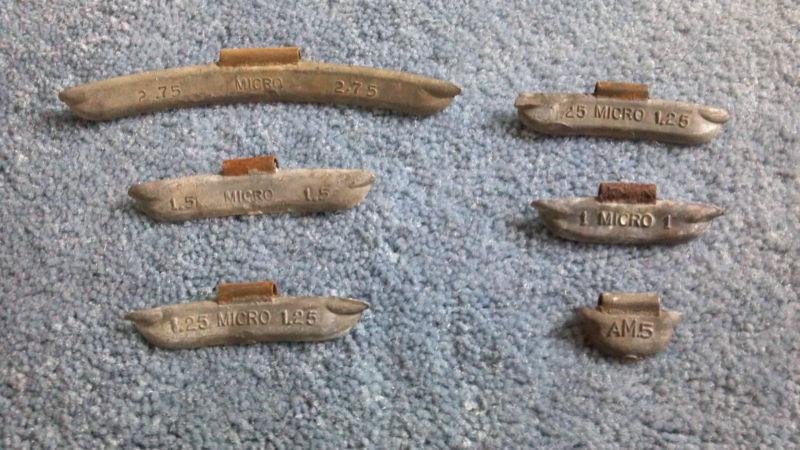 Wing type vintage lead wheel weights -  camaro chevelle nova corvette