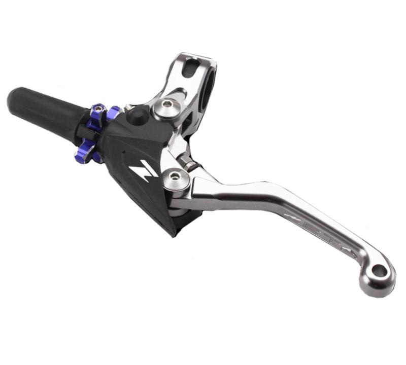 Zeta ze43-0311 3 finger pivot clutch perch brake lever anodized blue