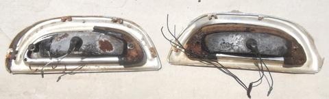 1960 60 Ford Fairlane Galaxie Tail Light Bezels Lens Pair LH RH Trim Housing OEM, US $24.99, image 6