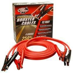 Coleman 08665 heavy-duty 4-gauge 12 ft. battery booster jumper cables glow 12'