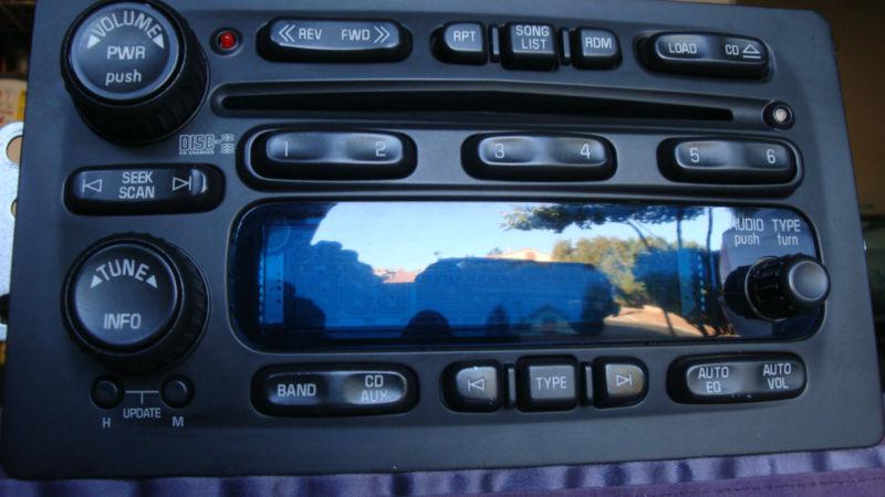03/07 chevy radio stereo display light bulbs gm delco 6 disc cd changer