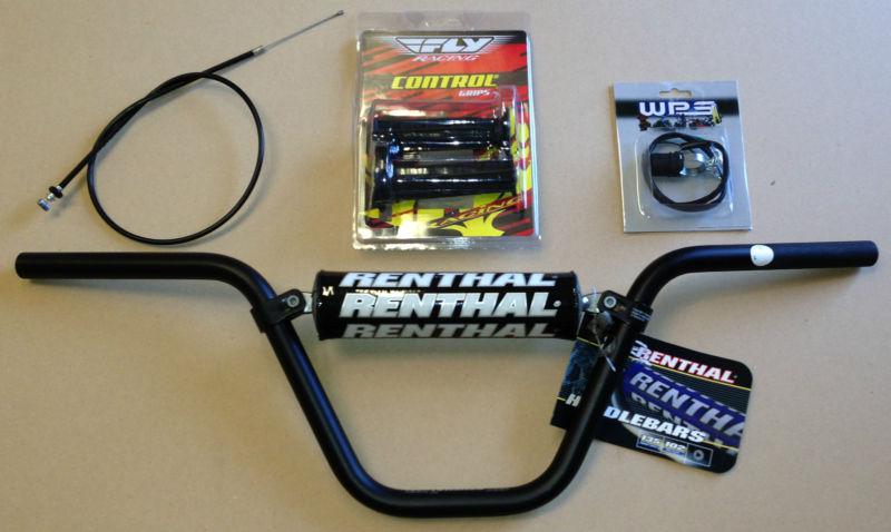 New honda atc70 tall handlebar kit renthal grips brake lever kill switch atc 70