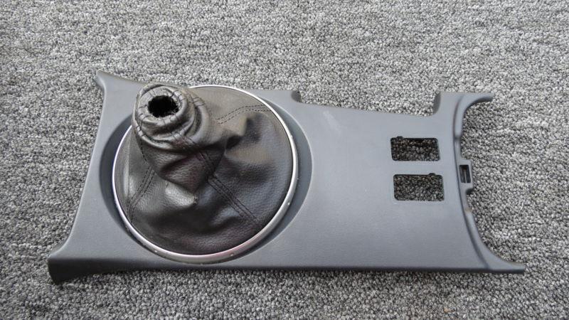 04-08 mazda rx8 center console shift shifter panel cover n boot          j