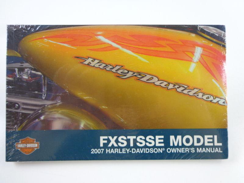 Harley davidson 2007 fxstsse models owners manual 99397-07