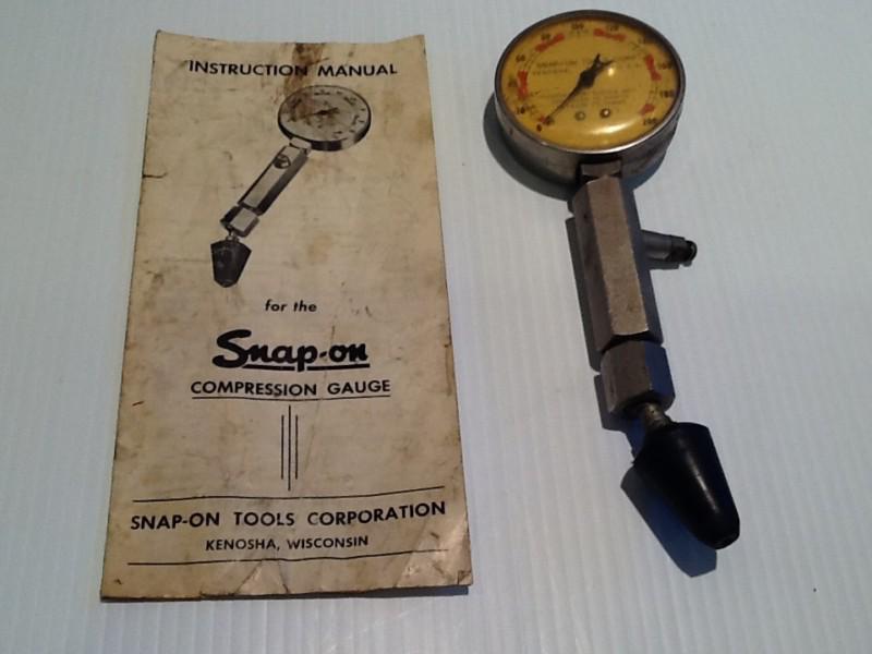 Sell Vintage Snap On 200 PSI Engine Compression Gauge Tester with