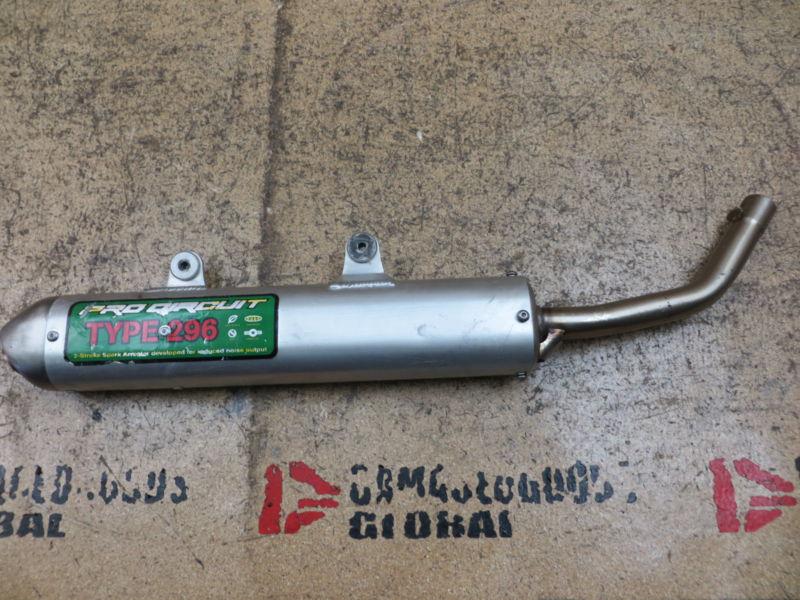 2002 02 ktm 250sx 250 sx pro circuit 296 exhaust pipe muffler spark arrester