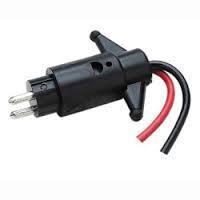 New marpac marine boat female trolling motor plug 12v 2-wires 7-1306