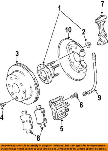 Saab oem 93172187 disc brake caliper/rear brake caliper