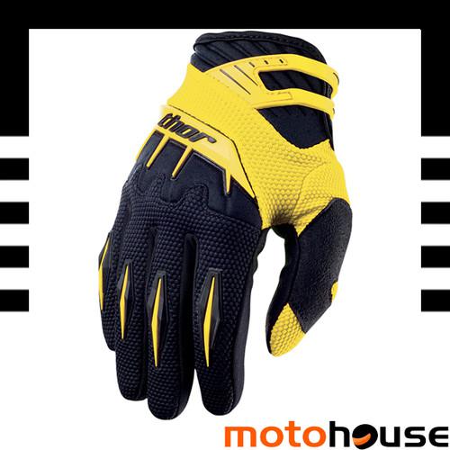 Thor youth 2014 spectrum gloves mx offroad dirt motocross yellow black 