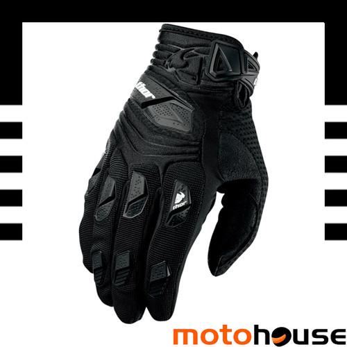 Thor mens 2014 deflector gloves mx offroad dirt motocross black 