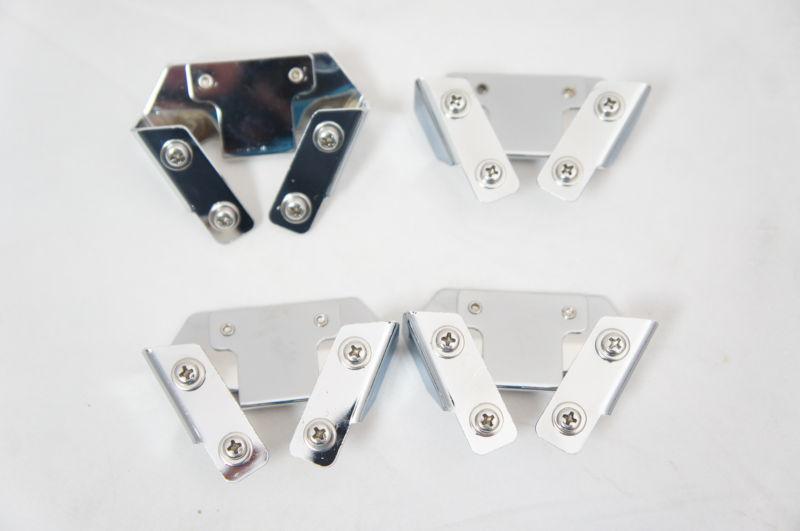 Harley Hard bags Saddlebags Hardware Latch kit Set w/ CNC billet side cover #3, US $215.00, image 5