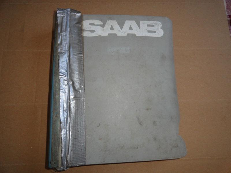 Saab 99 service manual no. 100578 1969-1974 (vintage workshop factory)