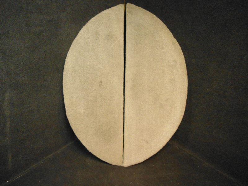 Well cover set trailer fender grey carpeted  plywood 30" x 13.5" # 5