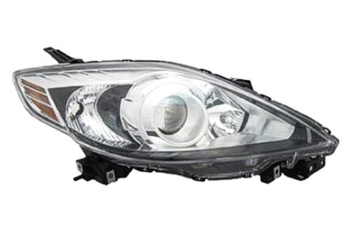 Replace ma2519128 - 08-09 mazda 5 front rh headlight lens housing halogen