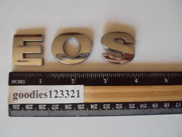 Volkwagon eos chrome emblem used 
