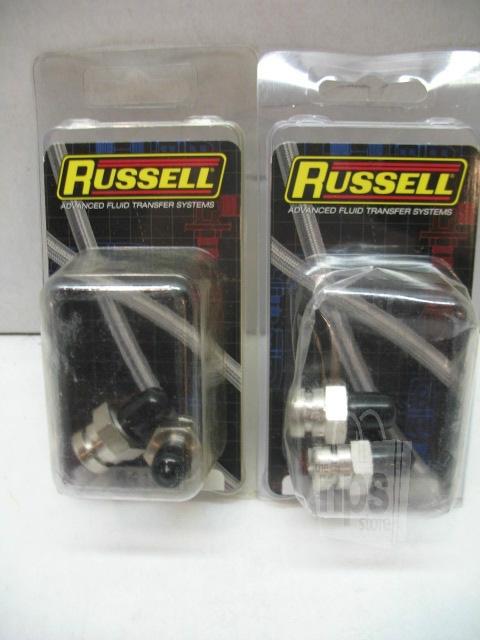 Russell 641291 2pc brake adapter fittings -3an to 3/8in-24 if lot of 2 packs new