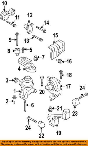 Ford oem 8e5z6068d engine torque strut mount-strut assembly