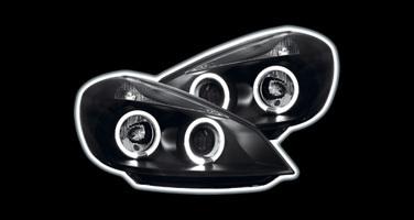 Renault clio mk3 mk4 05-12  black halo projector headlights
