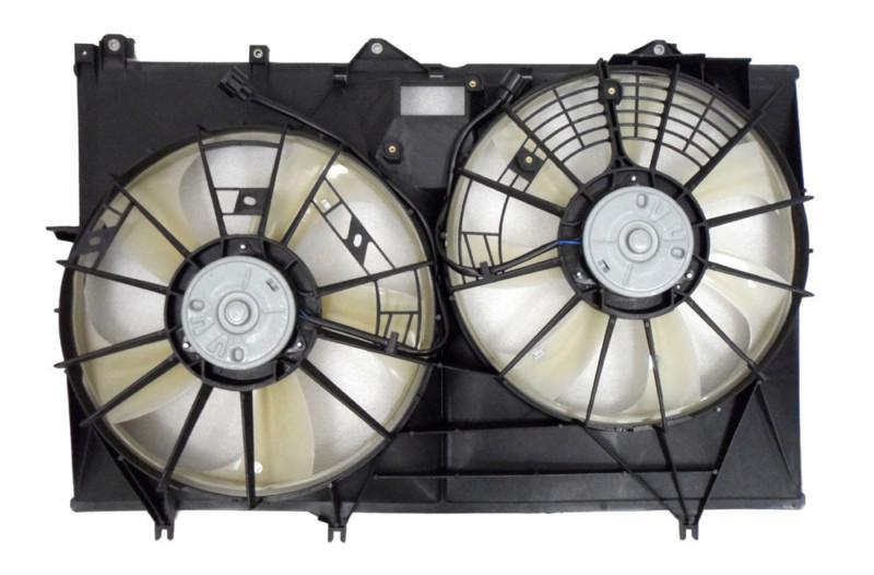 2011-2013 toyota highlander hybrid radiator/ac condenser fan assembly