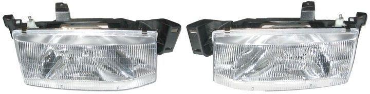 Headlight headlamp assembly pair set both driver passenger side left+right lh+rh
