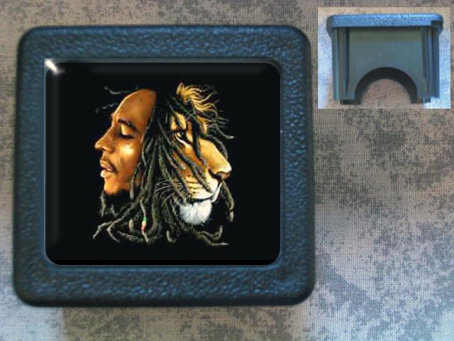 Hp bob marley lion trailer hitch plug cover king zig-zag accessory