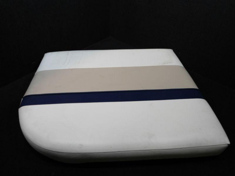 Sell PONTOON BOAT CUSHION BLUE/WHITE/BEIGE FURNITURE 29.5"x24"x4