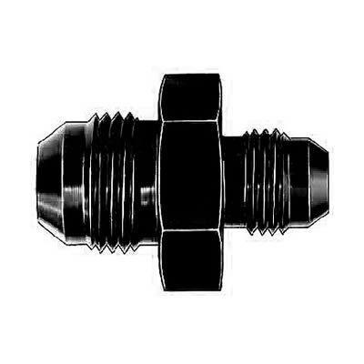 Aeroquip fbm5160 fitting union reducer male -8 an to male -6 an black ea