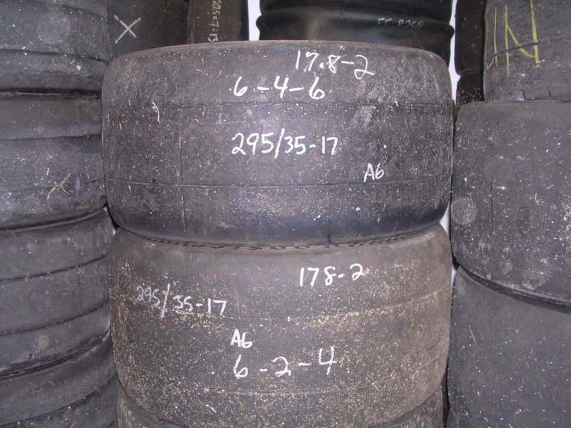 178-2 usdrrt hoosier used road race tires 295x35-17 a6