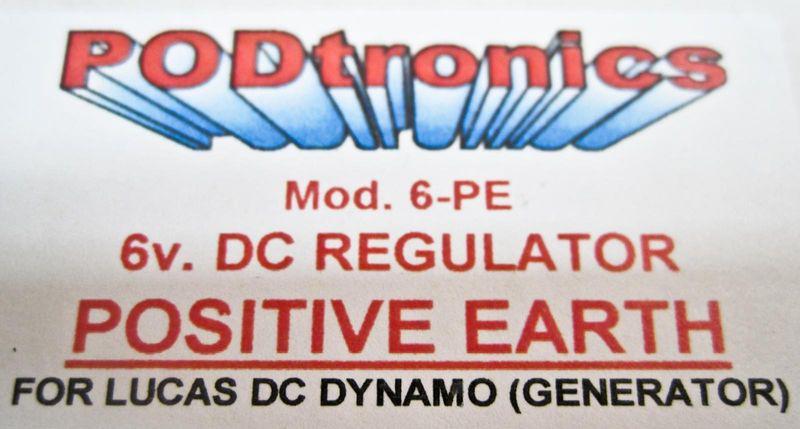 PODtronics 6v DC voltage Regulator POSITIVE EARTH ground 6 volt , US $94.00, image 5