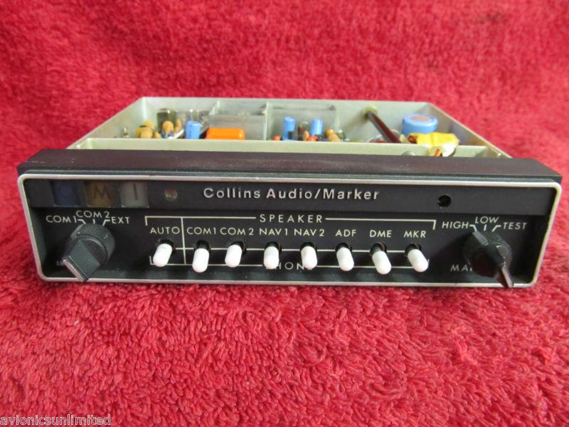 14/28v collins avionics model amr-350 audio panel with marker beacon *warranty*