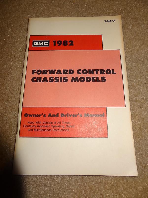 Nos 1982 82 gmc forward control truck original gm owners drivers manual