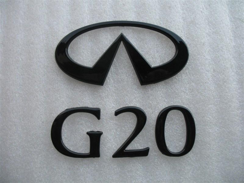91 92 93 94 95 96 infiniti g20 rear black blackout blacked out emblem logo badge