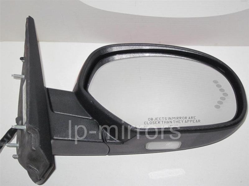 07 08 silverado sierra tahoe yukon signal passenger mirror red puddle pwr fold