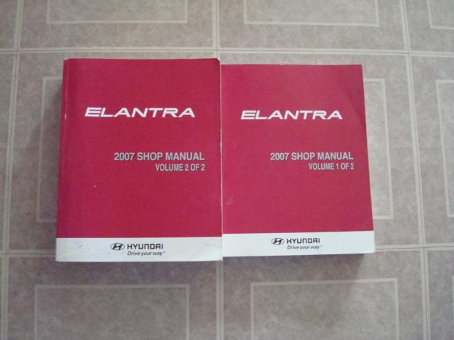 2007 hyundi elantra factory workshop dealer  service shop repair manual book set