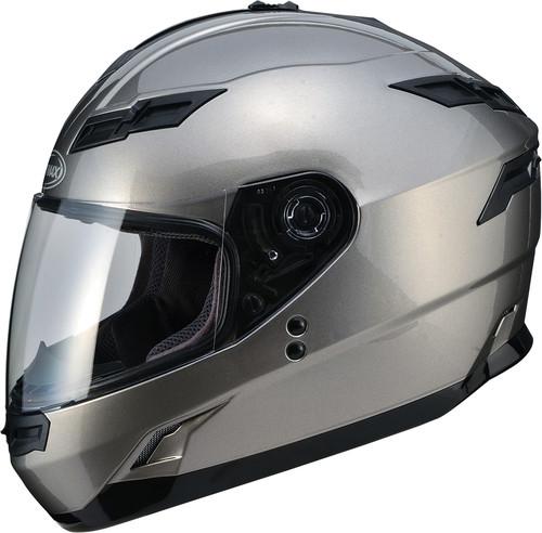 G-max gm78 full face solid motorcycle helmet titanium x-small