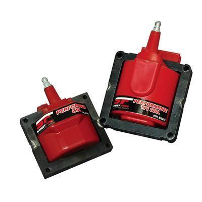 Msd 5526 ignition coil street fire e-core square epoxy red 48000 v gm ea