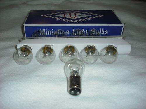 Rv lighting - 12 volt -  #1076 bulbs - box of 10 bulbs - double contact base