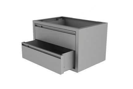 Kargo master 2 drawer cabinet (2 deep) (20-in w x 12-in h x 13.5-in d)