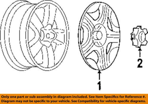 Chevrolet gm oem 9595101 wheels-wheel cover